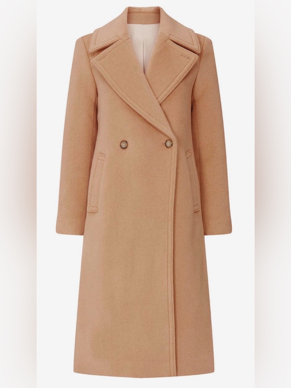 Club Monaco Daylina Wool Coat in Camel